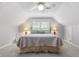 Cozy bedroom featuring a bed with decorative pillows, carpet, and natural light at 1850 Linnet Ne Ct, Roswell, GA 30075