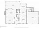 Floor plan showing first floor layout featuring the living room, kitchen, and dining room at 1850 Linnet Ne Ct, Roswell, GA 30075