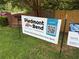 Piedmont Bend sign announcing swim, tennis, and community events with membership registration open now at 2174 Kinridge Rd, Marietta, GA 30062