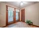 Dining area with French doors leading to a deck at 2174 Kinridge Rd, Marietta, GA 30062