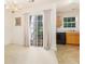Bright dining area featuring a chandelier and sliding glass doors at 6540 Arbor Gate Sw Dr # 3, Mableton, GA 30126