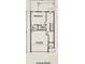 The lower floor plan features a garage, bedroom, bathroom, walk in closet and foyer at 1161 Dahlonega Hwy # 9, Cumming, GA 30040