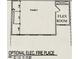 Gathering room plan features an optional fireplace and flows into the flex room at 1161 Dahlonega Hwy # 9, Cumming, GA 30040