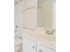 Neat bathroom featuring a tub-shower, toilet, and single sink vanity with chrome hardware at 3505 Belridge Ln, Smyrna, GA 30080