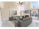 Bright living room boasts high ceilings, fireplace, and large windows for natural light at 3505 Belridge Ln, Smyrna, GA 30080