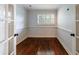 Cozy office with hardwood floors, white trim, and a window with shutters at 2668 Jefferson Ter, East Point, GA 30344