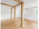 Bright living space with stylish wooden beams and hardwood floors at 2873 Bob White Sw Dr, Atlanta, GA 30311