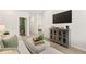 Living room features plush seating, a storage cabinet, and hallway views at 1095 Elowen Dr, Austell, GA 30168