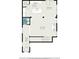 First floor plan showcasing the living room, kitchen, dining area, bathroom, and pantry at 5152 Rapahoe Trl, Atlanta, GA 30349