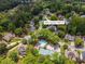 Aerial view featuring home's location at 4960 Haydens Walk Dr, surrounded by lush trees, a pool, and tennis courts at 4960 Haydens Walk Dr, Johns Creek, GA 30022