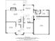 Detailed floor plan showcasing layout of rooms including kitchen, dining room, and living room at 4960 Haydens Walk Dr, Johns Creek, GA 30022