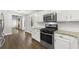 Modern kitchen showcasing stainless steel appliances and granite countertops at 500 Gardenia Ln, Marietta, GA 30068
