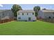Spacious back yard with well-kept lawn and fencing, offering privacy at 955 Mill Creek Ave, Canton, GA 30115