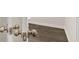 Detail of doorway hardware and hardwood flooring at 613 Lobelia Way, Locust Grove, GA 30248