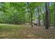 Expansive backyard with lush greenery and mature trees, creating a serene and private outdoor space at 25 Pebble Creek Dr, Covington, GA 30016