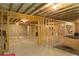 Spacious unfinished basement with exposed wood framing, ready for your personal touch at 2665 Crowbrook Way, Cumming, GA 30040