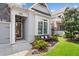 Charming home entrance with painted brick, and front patio area at 307 Serenity Way, Woodstock, GA 30188