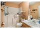 The bathroom features a shower tub and vanity with sink at 4732 Browns Mill Ferry Rd, Lithonia, GA 30038