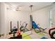 A bonus room with an exercise and entertainment area at 4732 Browns Mill Ferry Rd, Lithonia, GA 30038
