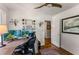 Bright office space with desk, dual monitors, stylish decor, and view to hallway at 522 Trabert Nw Ave, Atlanta, GA 30309
