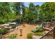 Community playground surrounded by green trees, perfect for outdoor fun and recreation at 522 Trabert Nw Ave, Atlanta, GA 30309