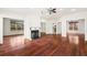 Expansive living room with fireplace and hardwood floors at 2890 Winterhaven Ct, Atlanta, GA 30360