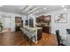 Spacious kitchen with a center island, stainless steel appliances, and ample cabinet space for storage at 468 Lake Ridge Ln, Fairburn, GA 30213