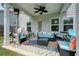 Inviting covered patio with comfortable seating and a patio heater for year-round enjoyment at 5322 Burrus Sw Ln, Mableton, GA 30126