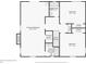 Detailed floor plan showcasing the layout of the second floor, including the primary bedroom, bedrooms, and bathrooms at 130 Thornton Dr, Fayetteville, GA 30214