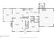 Detailed floor plan showcasing the layout of the first floor, including the kitchen, dining room, and bedrooms at 130 Thornton Dr, Fayetteville, GA 30214