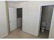A view of the toilet and doorway to the hallway at 3263 Mill Springs Circle Northeast Cir, Buford, GA 30519