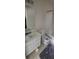 Small bathroom with a mirror, vanity, toilet, and shower at 3263 Mill Springs Circle Northeast Cir, Buford, GA 30519