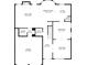 Detailed first floor plan showcasing the layout of the living spaces, kitchen, and garage at 4515 Ambassador Way, Cumming, GA 30040