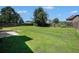 Spacious backyard with green grass and wooden fence at 4578 Score Ct, Snellville, GA 30039