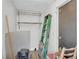 Unfinished storage room with wire shelving, ladder and equipment at 6235 Akins Way, Cumming, GA 30041