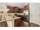 Modern kitchen with granite countertops, stainless steel appliances, and ample storage space at 2149 Apple Orchard Way, Austell, GA 30168