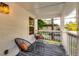 Cozy front porch featuring stylish seating and a pleasant outdoor view, great for relaxing at 2876 Randall St, East Point, GA 30344