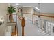 Spacious hallway with white carpet and neutral walls provides elegance to the upper level at 3902 Butterstream Way, Kennesaw, GA 30144