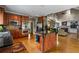 Kitchen boasts granite countertops, stainless steel appliances, and opens to the great room at 3902 Butterstream Way, Kennesaw, GA 30144
