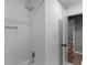 Modern shower featuring subway tile and sleek fixtures at 2903 Monterey Dr, Decatur, GA 30032