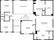 Detailed second-floor floor plan showcasing bedroom sizes, closet locations, and bathroom layouts at 2372 Oberon Se Walk, Smyrna, GA 30080
