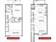 Detailed floor plan of lower level unit showing garage, bedroom, and bath at 343 Sugarview Rd, Sugar Hill, GA 30518