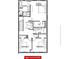 Detailed floor plan of upper level unit showing Primary bedroom, baths and bedrooms at 343 Sugarview Rd, Sugar Hill, GA 30518