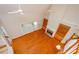 Spacious living room boasts hardwood floors, a fireplace, built-in shelving, and natural lighting at 410 Hendon Rd, Woodstock, GA 30188