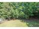 Picturesque backyard featuring a well-manicured lawn and mature trees at 10074 Tara Glynn Dr, Hampton, GA 30228