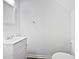 Powder room featuring a vanity with a white cabinet and a modern sink at 25 Timber Ridge Dr, Cartersville, GA 30121