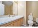 Bright bathroom with a white marble countertop and modern fixtures at 4211 Wingfoot Ct, Decatur, GA 30035