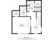 This floor plan shows the first floor layout with an office, foyer, and dimensions for various spaces at 6460 Cortland Walk, Alpharetta, GA 30005