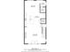 This floor plan displays the second floor layout with a kitchen, dining area, living room, and office space at 6460 Cortland Walk, Alpharetta, GA 30005
