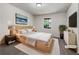 Serene bedroom with neutral tones, a comfortable bed, and modern decor at 20 Shadow Creek Dr, Villa Rica, GA 30180